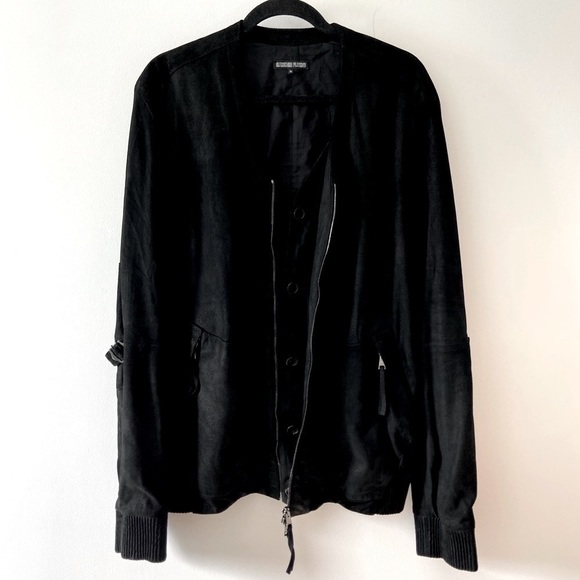 Alexandre Plokhov Suede Leather Bomber Jacket 50​​​​​ - Picture 10 of 13